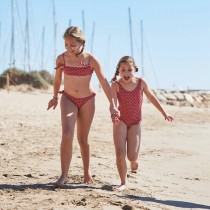 FLOR ROJO Low back Maillot