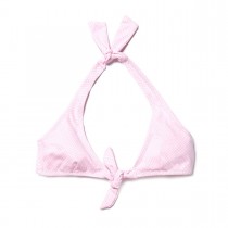 POIS ROSE Bikini haut tour de cou