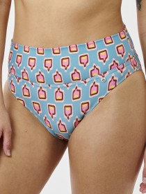 SUNSET SKY-BLUE PINK High Bottom with fold